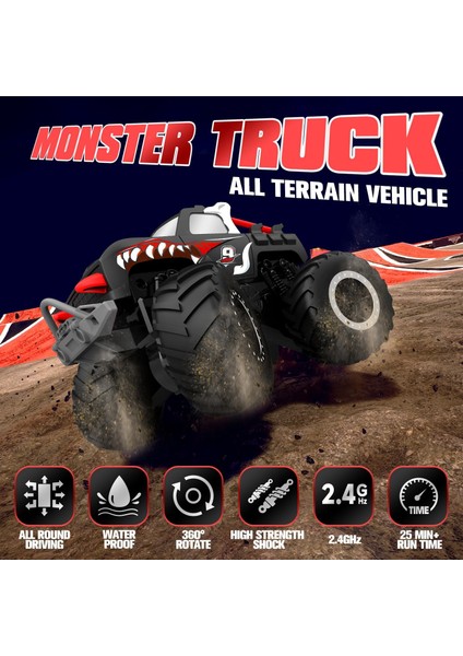 Rc Kamyon 1:20 Uzaktan Kumandalı Canavar Kamyon Oyuncakları 2.4ghz Tüm Arazi 4WD Arazi Aracı Rc Araba Su Geçirmez Uzaktan Kumandalı Kamyon Canavar Kamyonlar Erkek Kız Için Yaş 6 7 (Yurt Dışından) fiyatları