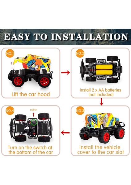 Rc Araba Oyuncakları 3 4 5 6 Yaşındaki Erkek Çocuklar Için Hediyeler, Uzaktan Kumandalı Araba Canavar Kamyon Erkek Çocuklar Için Çocuk Oyuncakları Kızlar Için Yaş 3-7 Yaş, 3-7 Yaşı (Yurt Dışından) fırsatları