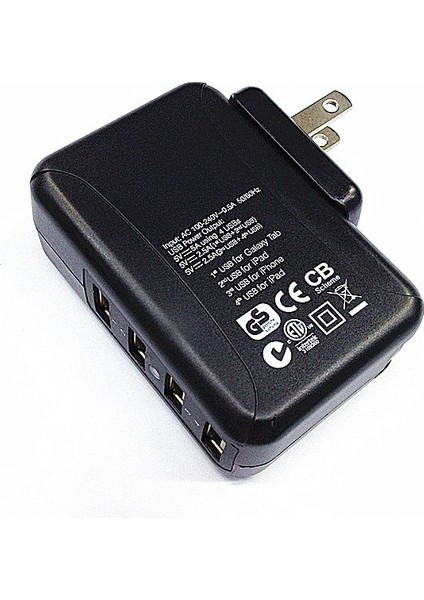 25W Abd Tak Evrensel 4usb Bağlantı Noktası Ac Duvar Seyahat Güç Adaptörü Cep Telefonu Şarj Cihazı 5V 5A (Yurt Dışından) fırsatları