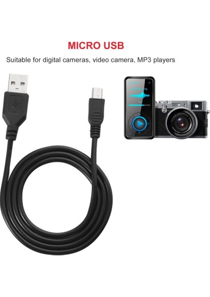 80CM Şarj Kablosu Yüksek Hızlı USB 2.0 Erkek A'dan Mini B'ye Şarj Kabloları (Yurt Dışından) indirimleri