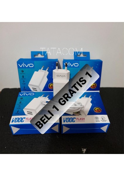 Vivo / Android Için Beyaz Mikro USB Kablosu 1m ve Adaptör Şarj Cihazı (Yurt Dışından)