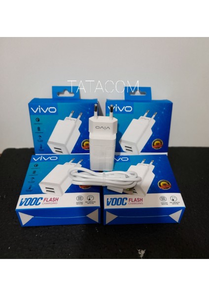 Vivo / Android Için Beyaz Mikro USB Kablosu 1m ve Adaptör Şarj Cihazı (Yurt Dışından) modelleri