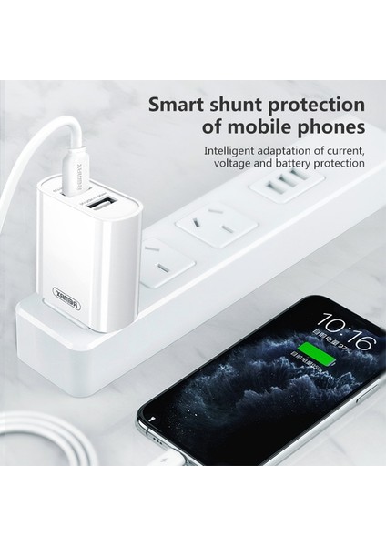 Remax RP-U35 Jane Serisi 2.1A Çift USB Bağlantı Noktalı Hızlı Şarj Seti, Kablo: Usb-C/type-C (Yurt Dışından) fiyatları