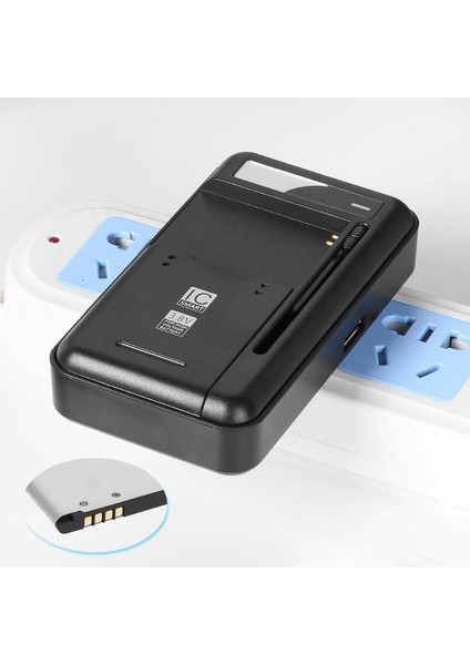 USB Çıkış Bağlantı Noktası Şarj Cihazı ile Evrensel Mobil Pil Şarj Cihazı Çoğu Pil Için Cep Telefonları Için LCD Gösterge Ekranı Abd Tak (Yurt Dışından)