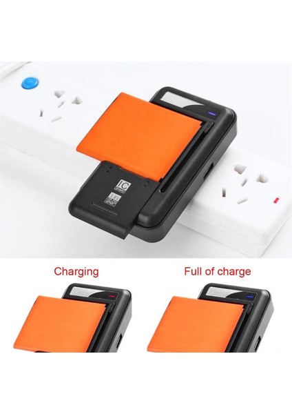 USB Çıkış Bağlantı Noktası Şarj Cihazı ile Evrensel Mobil Pil Şarj Cihazı Çoğu Pil Için Cep Telefonları Için LCD Gösterge Ekranı Abd Tak (Yurt Dışından) modelleri