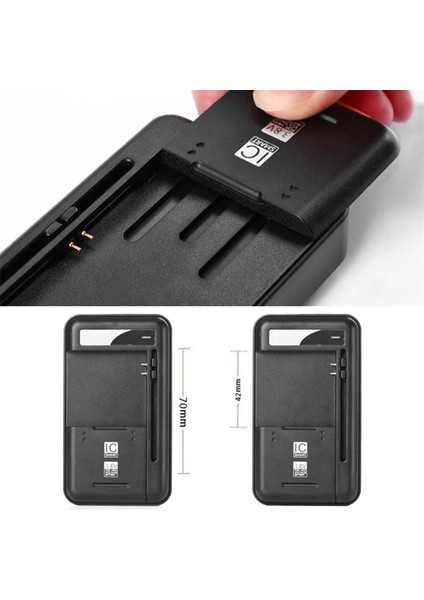 USB Çıkış Bağlantı Noktası Şarj Cihazı ile Evrensel Mobil Pil Şarj Cihazı Çoğu Pil Için Cep Telefonları Için LCD Gösterge Ekranı Abd Tak (Yurt Dışından) fırsatları