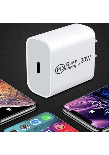 Hızlı Şarj 20W Pd Cep Telefonu Şarj Cihazı Ab/au/abd/ingiltere Tak Tip-C Hızlı Şarj iphone 12 Xiaomi Için iphone 14 USB C Şarj Cihazı (Yurt Dışından)