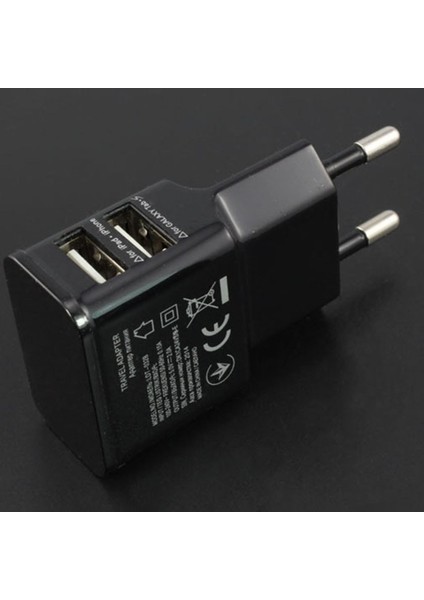 2 USB Ab Tak Cep Telefonu Şarj Cihazı Güç Adaptörü Çift USB Seyahat Taşınabilir Iphone Samsung Şarj Cihazı USB Şarj Cihazı 1A (Yurt Dışından) fırsatları