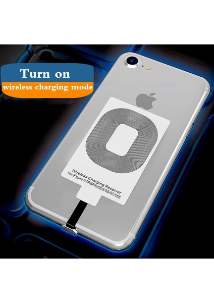 Kablosuz Şarj Alıcısı Kablosuz Şarj Adaptörü Tip C Microusb IPhone Android Telefon Için Yıldırım Desteği Kablosuz Şarj (Yurt Dışından) fiyatları