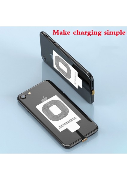 Kablosuz Şarj Alıcısı Kablosuz Şarj Adaptörü Tip C Microusb IPhone Android Telefon Için Yıldırım Desteği Kablosuz Şarj (Yurt Dışından) fırsatları