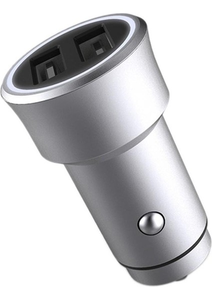 Hızlı Şarj 3.0 + 5V/2.4A Mavi LED Göstergeli Çift USB Araç Şarj Cihazı (Yurt Dışından)