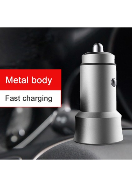 Hızlı Şarj 3.0 + 5V/2.4A Mavi LED Göstergeli Çift USB Araç Şarj Cihazı (Yurt Dışından) indirimleri