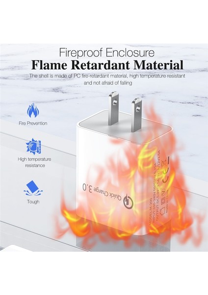 Cep Telefonu Şarj Cihazı Hızlı Şarj Qc 3.0 18W Hızlı Şarj Ab Abd Fiş Adaptörü Duvar USB Şarj iPhone x Xs 8 Samsung Xiaomi (Yurt Dışından) modelleri