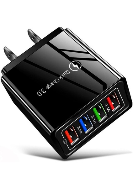 4 USB 3A Cep Telefonu Şarj Cihazı Hızlı Şarj Taşınabilir Duvar Mobil Şarj Cihazı (Yurt Dışından) fiyatları