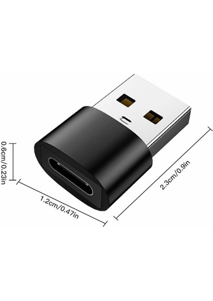 Tip-C Dişi - USB Şarj Adaptörü Yuvarlak Kabuk Küçük ve Kullanışlı (Yurt Dışından) modelleri