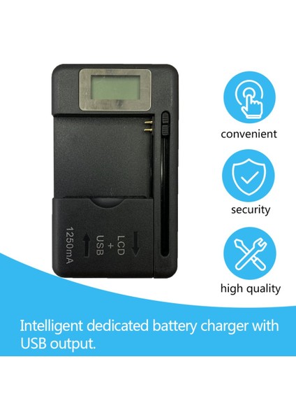 USB Bağlantı Noktalı Telefonlar Için Evrensel Mobil Pil Şarj Cihazı LCD Gösterge Ekranı (Yurt Dışından) modelleri