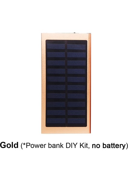 Sıcak 1*7566121 Güneş Enerjisi Bankası Kasa Dıy Kutusu Çift USB Kiti Telefon Şarj Cihazı El Feneri Powerbank Taşınabilir Pover Güç Bankası (Yurt Dışından) fırsatları