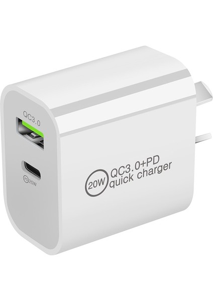 20W Çift Pd USB C Telefon Şarj Cihazı Ab Abd Tak Hızlı Şarj Adaptörü IPHONE14 13 12 Pro Max Xiaomi 11 Huawei P40 P30 Samsung S21 (Yurt Dışından)