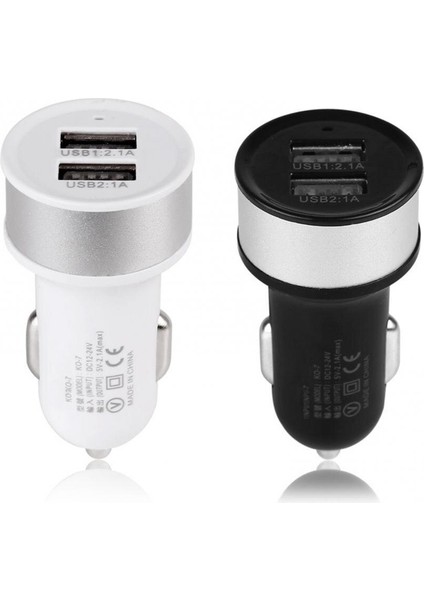 Samsung Galaxy S6 iPhone 5 6 6s Için 2 Bağlantı Noktalı Çift USB 3.1A Araç Şarj Adaptörü (Yurt Dışından) fiyatları
