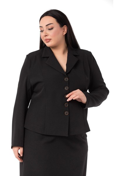 Büyük Beden Etek Ceket Siyah Takım indirimleri