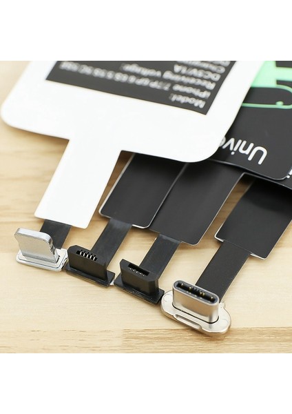 Adet Evrensel Android Qi Kablosuz Şarj Alıcısı Mikro USB Kablosuz Şarj Cihazı Alma Yama Için Microusb Telefonları Iphone Için (Yurt Dışından)