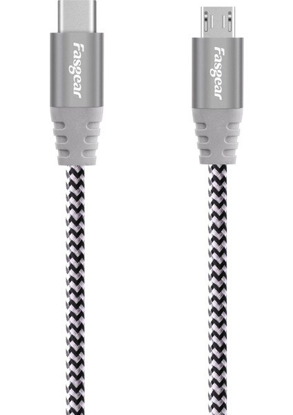 Fasgear USB C Mikro USB Kablosu Naylon Örgülü Şarj Cihazı 3A USB Kablosu Cep Telefonu Samsung Xiaomi Redmi Huawei Şarj Kablosu (Yurt Dışından) indirimleri