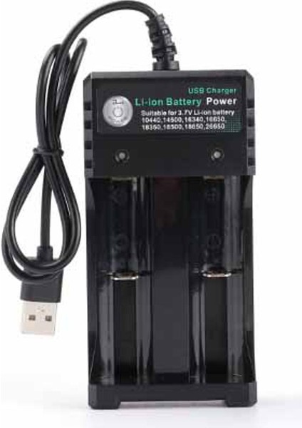 3.7V 18650 Şarj Cihazı Li-Ion Pil USB Bağımsız Şarj Taşınabilir 18350 16340 14500 Pil Şarj Cihazı (Yurt Dışından)