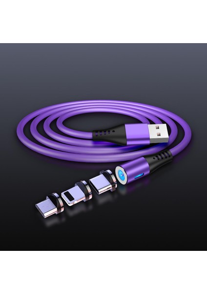 Manyetik Şarj Cihazı Yıldırım Kablosu Mikro USB C Tipi Tel Ipone 14 13 Pro Max Samsung S20 Xiaomi Onur 9x Sıvı Silikon Kordon (Yurt Dışından)