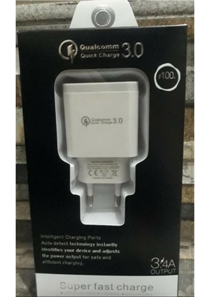 Zor Sat! Qualcomm 3.0 Hızlı Şarj Adaptörü (Yurt Dışından)