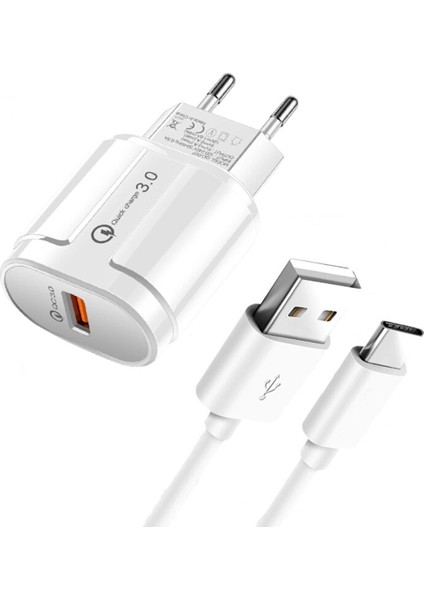 Tip-C USB Kablosu Hızlı USB Şarj Cihazı Hızlı Şarj 3.0 Telefon Adaptörü Samsung S20FE Z Fold 2 5g A42 S10 S8 S9 Artı Not 8 9 10 20 (Yurt Dışından)