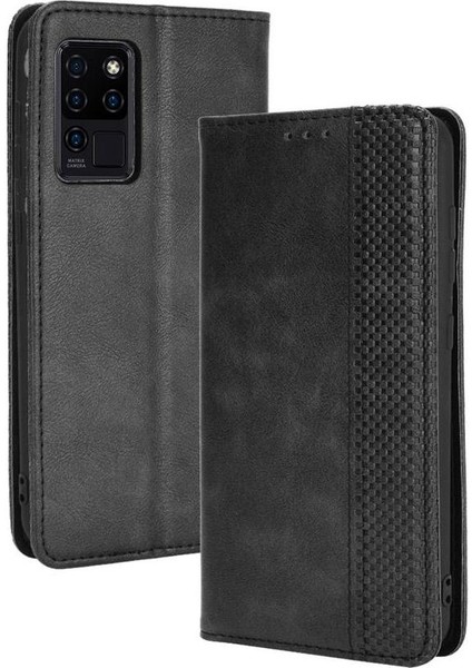 Oukitel C21 Pu Deri Manyetik Kapatma Cüzdan Için Telefon Kılıfı (Yurt Dışından)