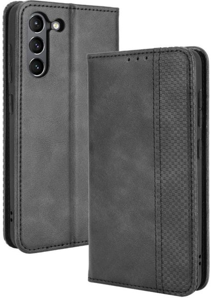Samsung Galaxy S21 Fe 5g Pu Deri Manyetik Kapatma Cüzdan Telefon Kılıfı (Yurt Dışından)
