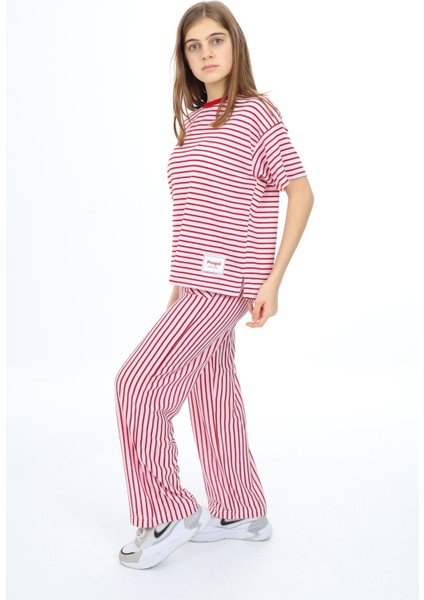 Kırmızı Kısa Kollu Kız Çocuk Takım 17981 fırsatları