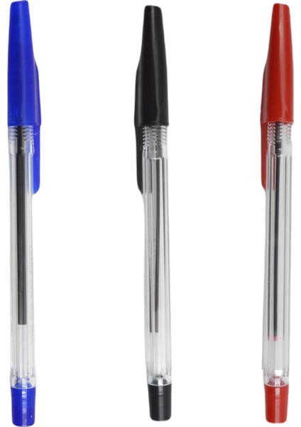 Tükenmez Kalem 1.0 mm 10 Adet Mavi Siyah Kırmızı KOD:222