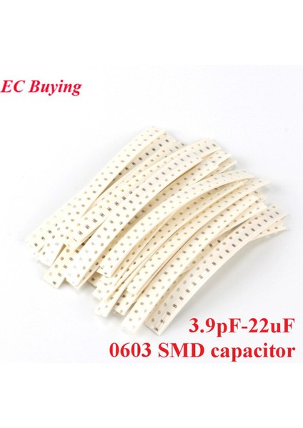 500 Adet 0603 Smd Kondansatör Kiti 25 Değerler * 20 Adet 3.9PF-22UF Elektronik Bileşenler Paketi Kondansatör Çeşitli Kiti Örnekleri Dıy (Yurt Dışından)