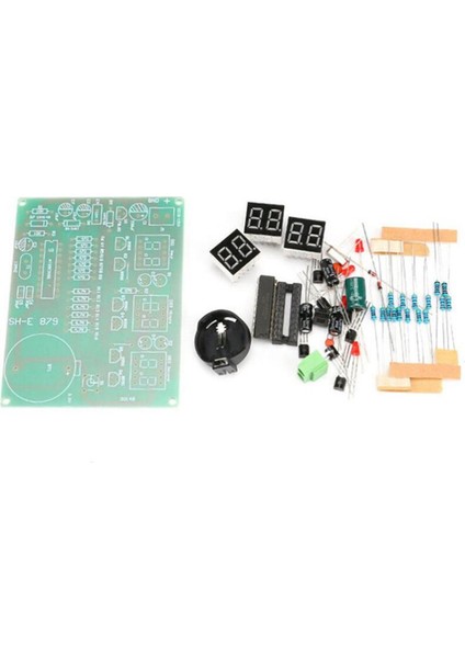 Dıy Kitleri AT89C2051 Elektronik Saat Dijital Tüp LED Ekran Paketi Elektronik Modül Parçaları ve Bileşenleri Dc 9V - 12V (Yurt Dışından)