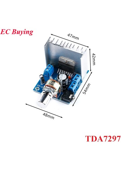 TDA7297 Ses Amplifikatörü Devre Kartı Modülü Çift Kanallı Parçaları Dıy Kiti Çift Kanallı 15W + 15W Dijital Amplifikatör (Yurt Dışından) fiyatları