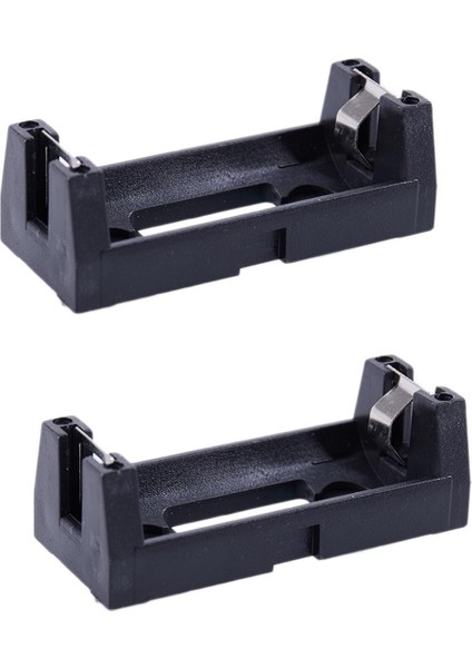 2x Plastik Kabuk 3V CR123A Düğme Pil Yuvaları Tutucu Kılıf Siyah (Yurt Dışından)