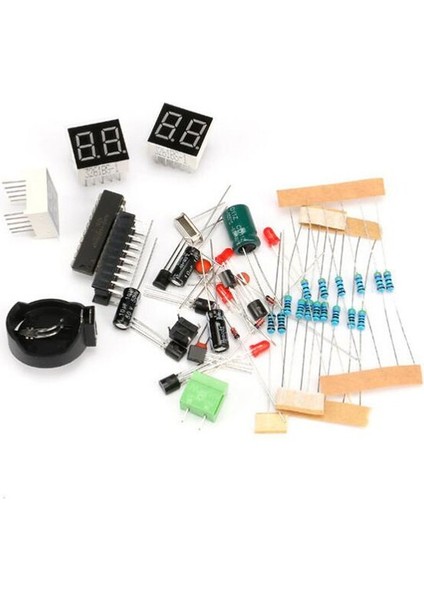 Dıy Kitleri AT89C2051 Elektronik Saat Dijital Tüp LED Ekran Paketi Elektronik Modül Parçaları ve Bileşenleri Dc 9V - 12V (Yurt Dışından) modelleri
