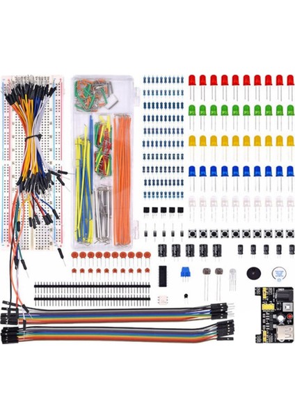 Arduino Uno R3 Için Breadboard Seti Elektronik Bileşen Başlangıç Kiti (Yurt Dışından)