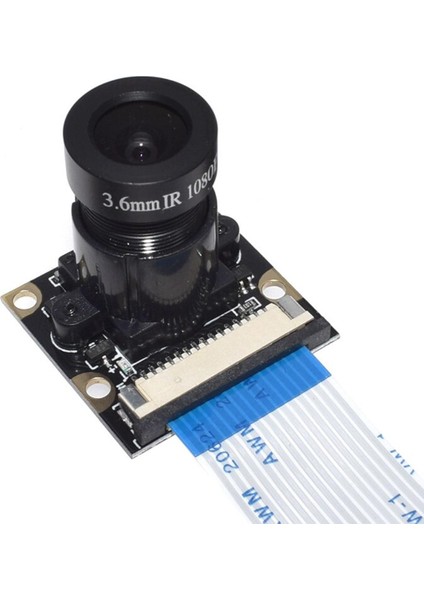 Raspberry Pi 4 Gece Görüş Balıkgözü Kamera Modülü 5mp OV5647 Web Kamerası Kızılötesi Ir Sensörü ile LED Işık Raspberry Pi 4b/3b +/3b (Yurt Dışından)
