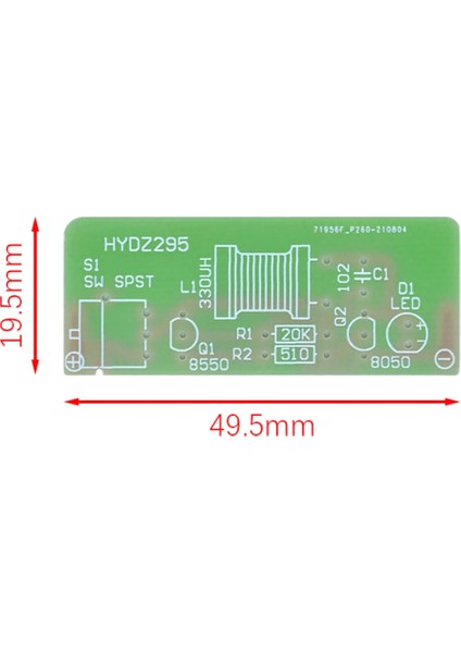 Fla-1 1.5V Basit El Feneri Dıy Kiti Entegre Devre Kartı Lehimleme Uygulama Paketi Elektronik Bileşenler Kaynak Eğitimi (Yurt Dışından)