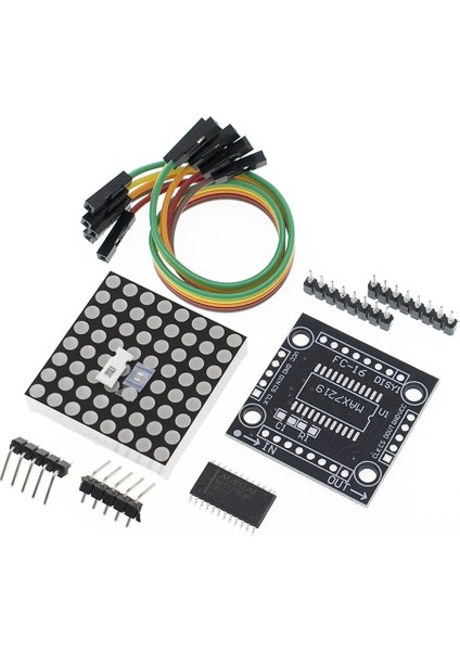 MAX7219 Nokta Vuruş Modülü Mikrodenetleyici Modülü Kontrol Modülü Ekran Modülü 4 Arduino Için 5p Hattı ile Bir Ekranda (Yurt Dışından)