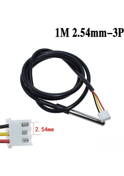 DS1820 Paslanmaz Çelik Paket Su Geçirmez DS18B20 Sıcaklık Probu Sıcaklık Sensörü 18B20 Arduino Için (Yurt Dışından)