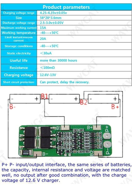 3s 15A Li-Ion Lityum Pil 18650 Şarj Cihazı Bms Koruma Levhası 11.1V 12V 12.6V Lipo Hücre Modülü (Yurt Dışından) fırsatları