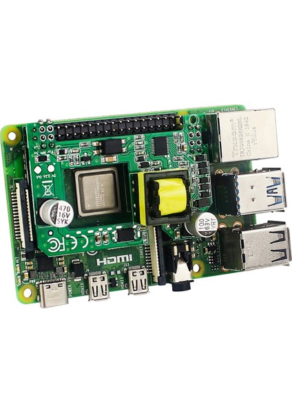 Raspberry Pi 4 Model B/3b+-1 Için Poe Şapka * Poe Yeşil Modül-Yeşil (Yurt Dışından)