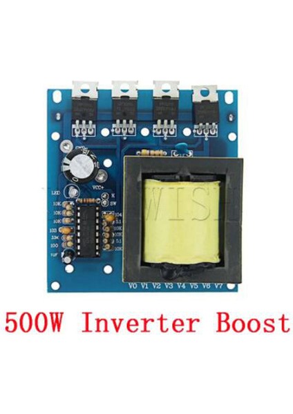 500W Inverter Boost Board Trafo Gücü Dc 12V - Ac 220V 380V Araba Dönüştürücü (Yurt Dışından)