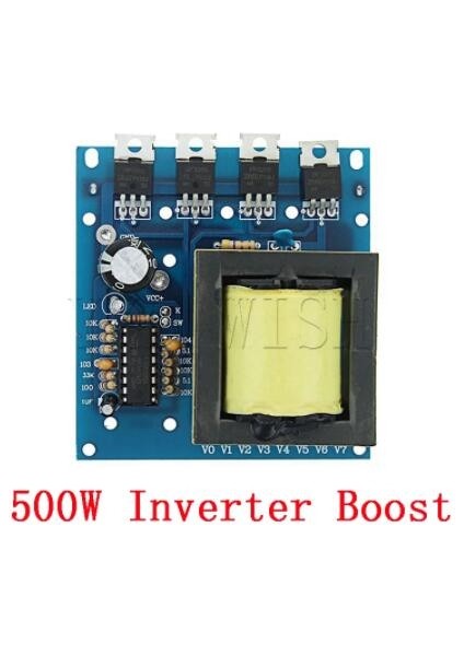 500W Inverter Boost Board Trafo Gücü Dc 12V - Ac 220V 380V Araba Dönüştürücü (Yurt Dışından)