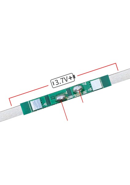 1s 3.7V 18650 Li-Ion Lityum Pil Için 100 Adet 3A Bms Koruma Levhası (Yurt Dışından)