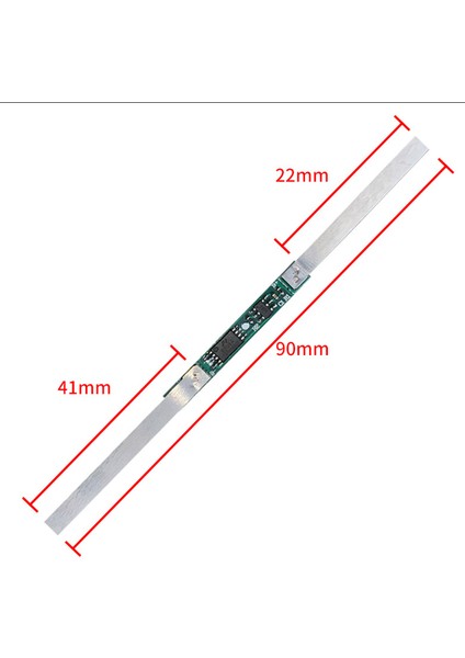 1s 3.7V 18650 Li-Ion Lityum Pil Için 100 Adet 3A Bms Koruma Levhası (Yurt Dışından)